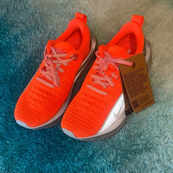NEW Nike Infinity Run 4 Hyper Crimson/Silver NEON ORANGE Running Shoe Men\'s 6.5 main image 8